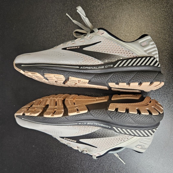 Brooks Womens Adrenaline GTS 22 Size 8.5 Running Gray Rose - Picture 6 of 10